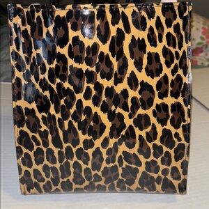 BLOOMINGDALE’S CHEETAH PRINT PATENT LEATHER MINI TOTE BAG PRELOVED